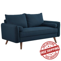 Modway EEI-3091-AZU Revive Upholstered Fabric Loveseat