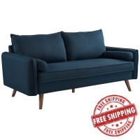 Modway EEI-3092-AZU Revive Upholstered Fabric Sofa