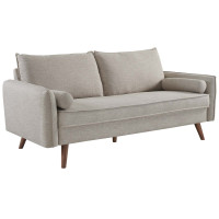 Modway EEI-3092-BEI Revive Upholstered Fabric Sofa
