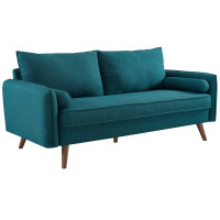 Modway EEI-3092-TEA Revive Upholstered Fabric Sofa