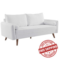 Modway EEI-3092-WHI Revive Upholstered Fabric Sofa