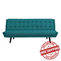 Modway EEI-3093-TEA Glance Tufted Convertible Fabric Sofa Bed