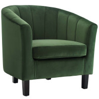 Modway EEI-3188-EME Prospect Channel Tufted Performance Velvet Armchair