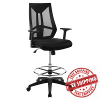 Modway EEI-3192-BLK Extol Mesh Drafting Chair
