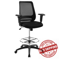 Modway EEI-3196-BLK Forge Mesh Drafting Chair