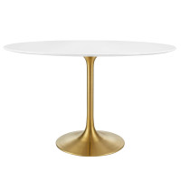 Modway EEI-3215-GLD-WHI Lippa 48