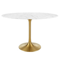 Modway EEI-3216-GLD-WHI Lippa 48