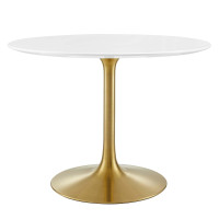 Modway EEI-3226-GLD-WHI Lippa 40