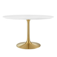 Modway EEI-3227-GLD-WHI Lippa 47