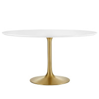 Modway EEI-3228-GLD-WHI Lippa 54