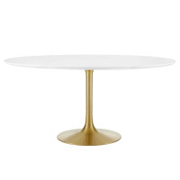 Modway EEI-3229-GLD-WHI Lippa 60