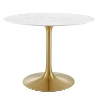 Modway EEI-3231-GLD-WHI Lippa 40
