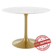 Modway EEI-3231-GLD-WHI Lippa 40