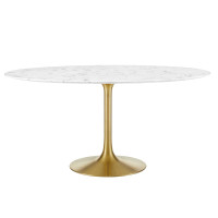 Modway EEI-3234-GLD-WHI Lippa 60
