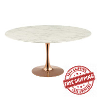 Modway EEI-3245-ROS-WHI Lippa 60