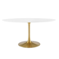 Modway EEI-3254-GLD-WHI Lippa 60