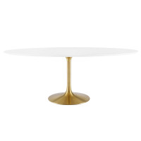 Modway EEI-3255-GLD-WHI Lippa 78