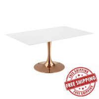 Modway EEI-3260-ROS-WHI Lippa 60