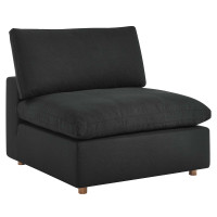 Modway EEI-3270-BLK Commix Down Filled Overstuffed Armless Chair Black