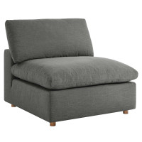 Modway EEI-3270-GRY Commix Down Filled Overstuffed Armless Chair