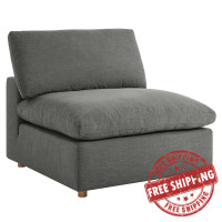 Modway EEI-3270-GRY Commix Down Filled Overstuffed Armless Chair