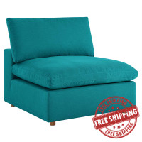 Modway EEI-3270-TEA Commix Down Filled Overstuffed Armless Chair