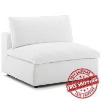 Modway EEI-3270-WHI Commix Down Filled Overstuffed Armless Chair