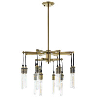 Modway EEI-3274 Resolve Antique Brass Ceiling Light Pendant Chandelier