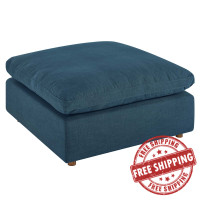 Modway EEI-3318-AZU Commix Down Filled Overstuffed Ottoman