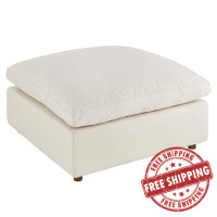 Modway EEI-3318-LBG Commix Down Filled Overstuffed Ottoman Light Beige