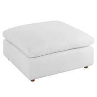 Modway EEI-3318-PUW Commix Down Filled Overstuffed Ottoman Pure White