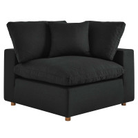 Modway EEI-3319-BLK Commix Down Filled Overstuffed Corner Chair Black