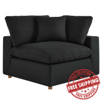 Modway EEI-3319-BLK Commix Down Filled Overstuffed Corner Chair Black