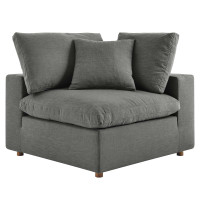Modway EEI-3319-GRY Commix Down Filled Overstuffed Corner Chair
