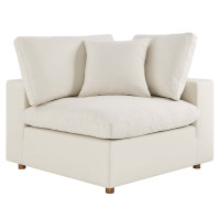Modway EEI-3319-LBG Commix Down Filled Overstuffed Corner Chair Light Beige