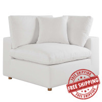 Modway EEI-3319-PUW Commix Down Filled Overstuffed Corner Chair Pure White
