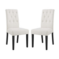 Modway EEI-3325-BEI Confer Dining Side Chair Fabric Set of 2