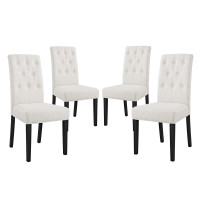 Modway EEI-3326-BEI Confer Dining Side Chair Fabric Set of 4