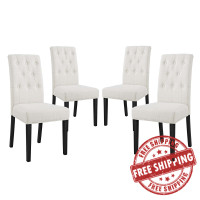 Modway EEI-3326-BEI Confer Dining Side Chair Fabric Set of 4