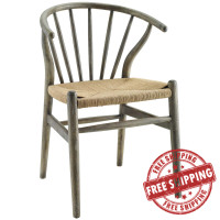 Modway EEI-3338-GRY Flourish Spindle Wood Dining Side Chair
