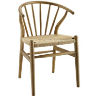 Modway EEI-3338-NAT Flourish Spindle Wood Dining Side Chair