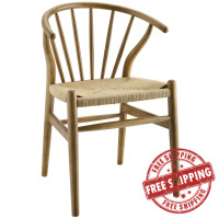 Modway EEI-3338-NAT Flourish Spindle Wood Dining Side Chair