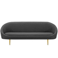 Modway EEI-3350-GRY Sublime Vertical Curve Back Fabric Sofa