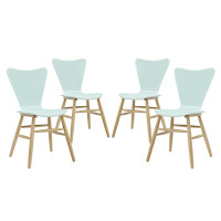 Modway EEI-3380-LBU Cascade Dining Chair Set of 4