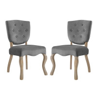 Modway EEI-3381-GRY Array Dining Side Chair Set of 2