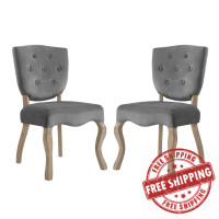 Modway EEI-3381-GRY Array Dining Side Chair Set of 2