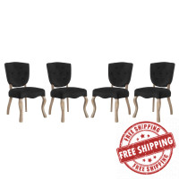 Modway EEI-3382-BLK Array Dining Side Chair Set of 4