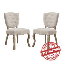 Modway EEI-3383-BEI Array Dining Side Chair Set of 2
