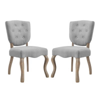 Modway EEI-3383-LGR Array Dining Side Chair Set of 2