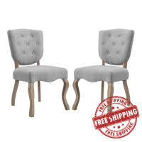 Modway EEI-3383-LGR Array Dining Side Chair Set of 2